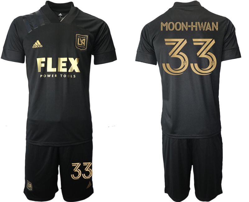 Men 2021-2022 Club Los Angeles FC home black #33 Adidas Soccer Jersey